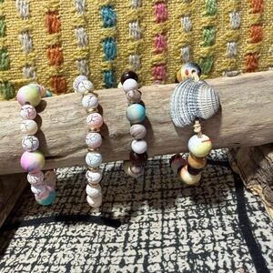 Colorful Beaded Bracelets Set